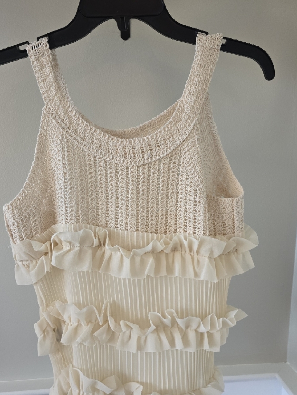 POL Cream Ruffled Knit Tank Top - Picture 5 of 5